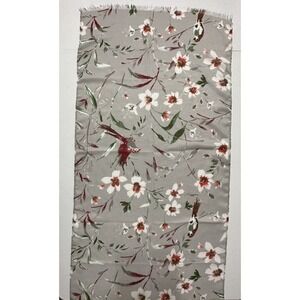Apt 9 Women's Floral & Bird‎ Lightweight Soft Scarf Gray Color
